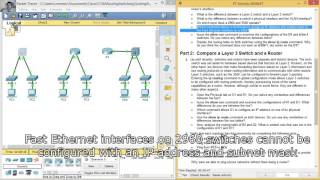 1217 Packet Tracer  Comparing 2960 and 3560 Switches [upl. by Ennahgem]