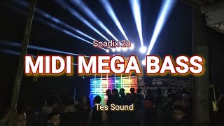 TES SOUND  MEGGA BASS  SPADIX 28 DISCO TANAH NEW [upl. by Anyela]