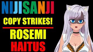 NIJISANJI DMCA CopyStrike Take Downs Rosemi Hiatus Matara is happy and Niji in Fighting [upl. by Mathis]