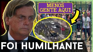 🚨BOLSONARO SOFRE PROTESTO HUMILHANTE Mais gente que na motociata [upl. by Rihat]