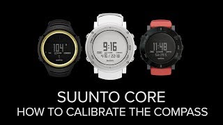 Suunto Core  How to calibrate the compass [upl. by Tybie]