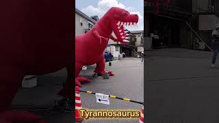 Dinosaur shooting game event production  Tyrannosaurus Inflatable  恐竜シューティング ティラノサウルス Dinosaur [upl. by Adnwahsal]