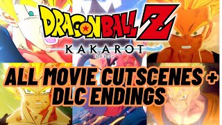 Dragon Ball Z Kakarot PS5  All Movie Cutscenes  DLC Endings 2024 [upl. by Bergmans]