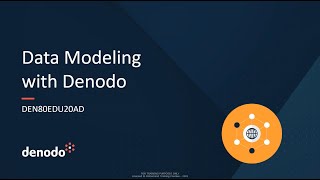 Data Modeling with Denodo Course Overview [upl. by Eugatnom]