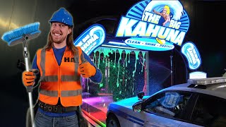 Handyman Hal works at the Car Wash  Drive Thru Car Wash for Kids [upl. by Eleets]