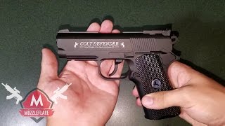 Air Gun Review  Umarex Colt Defender 177 CO2 BB Pistol Review [upl. by Zelde]