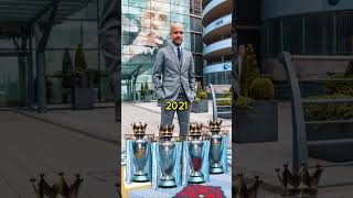 Pep Guardiola Win Premier League 4 Times in a Row shortvideo football usa premierleague [upl. by Nivrehs]