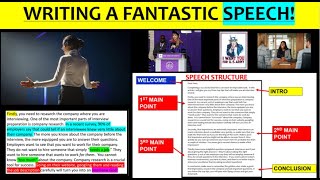 How to write a fantastic SPEECH  GCSE English Language [upl. by Gombosi]