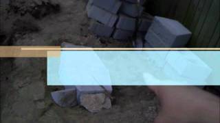 HOW TO INSTALL A RETAINING WALL AND A CEDAR FENCE [upl. by Utter]