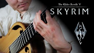 SKYRIM Main Theme quotDragonbornquot Classical Guitar  Bard Style [upl. by Anyehs]