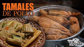 TAMALES DE POLLO ESTILO SINALOA LLENOS DE SABOR SABROSOS [upl. by Billmyre]