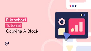 Piktochart Tutorial Copying A Block [upl. by Rola967]