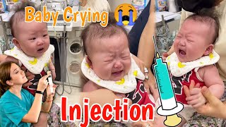 Baby Vaccination Injection Baby Crying Very Pain full Vaccine [upl. by Yeliab]