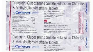 Nucerin Plus Tablet Diacerein Glucosamine Sulfate Potassium Chloride amp Methylsulfonylmethane [upl. by Burdelle963]