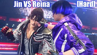 Tekken 8  Reina VS Jin Boss Fight Hardest Difficulty [upl. by Ani]