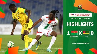 Burkina Faso 🆚 Togo  Highlights  TotalEnergiesAFCONQ2023  MD3 Group B [upl. by Ellerrad]