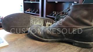 How i custom resoled Red Wing Boots [upl. by Rekcut744]