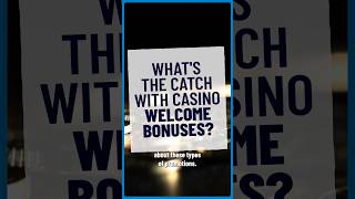 Watch This Before Using A Casino Welcome Bonus onlinecasino [upl. by Hodges]