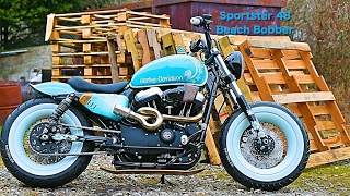 2017 Sportster 48 first ride review  Beach Bobber 48 [upl. by Sella]