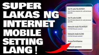 Paano Palakasin ang Internet Data Connection  Phone Setting Lang Solve Na Lalakas ang Internet Mo [upl. by Aida]