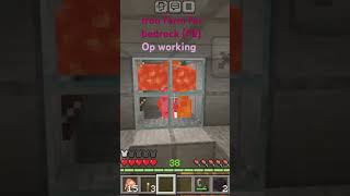 Iron farm for bedrock edition working great 😱😱🥹🥹🤑 minecraft SMP gaming shorts [upl. by Felton]