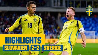 Highlights  Slovakien – Sverige 22  En poäng i Bratislava [upl. by Zeena]