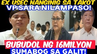 VP SARAH 16MILYON BINUDOL NI EX USEC GALIT NA GALIT PINALAYAS [upl. by Darahs]