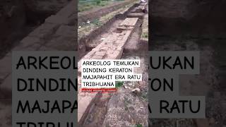 KERATON MAJAPAHIT TERPENDAM KURANG DARI 1 METER HASIL EKSKAVASI ARKEOLOG INDONESIA candi sejarah [upl. by Rahman]