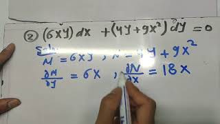 sec4part2 Ordinary Differential Eqns Differential Equation is nonExact Integrating factor [upl. by Celestyn291]