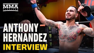 Anthony Hernandez On Upset Win Bonus Now I Can Get My Kids the House They Deserve  MMA Fighting [upl. by Okubo]