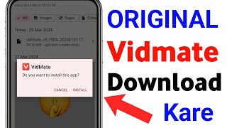 Original Vidmate Download Kare  Vidmate Download Kaise Kare  How To Download Original Vidmate [upl. by Kant]