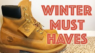 5 MUST Have Winter Essentials  Timberland Boots Unboxing [upl. by Garnet450]