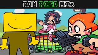 FNF Ron  Pico mix Walkthrough [upl. by Sirk368]