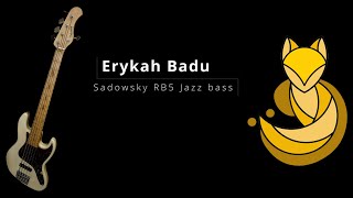 Erykah Badu  Bag Lady Sadowsky 5 string bass along [upl. by Lenox]