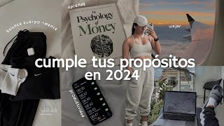 si no cumpliste tus propósitos de año nuevo este video es para ti 🌟  glow up  hábitos 2024 [upl. by Ardnekat]