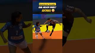 QUAL MELHOR DRIBLEfootballshorts futebol futsal futebolbrasileiro soccer skills shorts [upl. by Hokanson]