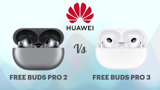 Huawei FreeBuds Pro 2 vs FreeBuds Pro 3 Bluetooth Earbuds  Compare  Specifications  Features [upl. by Jedlicka]