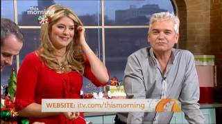 Holly Willoughby starts to singthen cant stop laughing [upl. by Niwle]