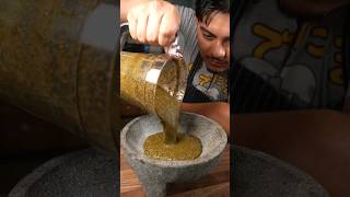 How I make salsa in molcajete salsa molcajete chili [upl. by Naloc206]