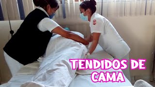 TENDIDOS DE CAMA en enfermería  Cofia Educativa [upl. by Giamo359]