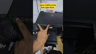 Epson L3210 L3250 Allin One Color printer Red Light Reset Red Light problem [upl. by Amehr]