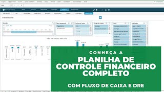 Planilha de Controle Financeiro Completo  Com Fluxo de Caixa e DRE [upl. by Nifled]