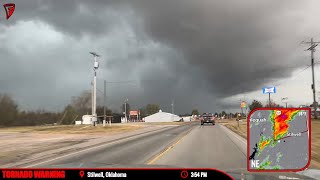 Chasing A PDS Tornado Warning In Oklahoma  Live As It Happened  11424 [upl. by Noj]