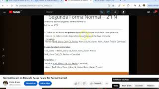 Ejercicio Normalizacion en Base de datos [upl. by Navinod]