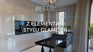 Aranżacja mieszkania z elementami stylu glamour  130 m² projekt wnętrz architekt [upl. by Tiffi]