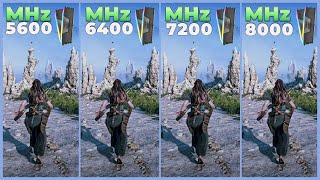 DDR5│5600 MHz vs 6400 MHz vs 7200 MHz vs 8000 MHz  Tested in 9 Games [upl. by Tesil]