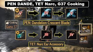 BDO  I Got PEN Dande From Tuvala Gear TET Narc Earring G37 Cooking amp 380 CP [upl. by Avehstab]