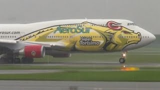 AeroSur Boeing 747400 in Copenhagen Airport  Pullmantur Air B747 HD [upl. by Yetsirhc]