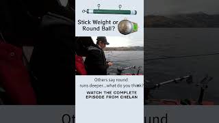 Stick VS Round Downrigger Weights [upl. by Notgnirrab]