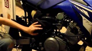 How To Change the Air Filter on a Yamaha TTR 125 [upl. by Euqnom725]